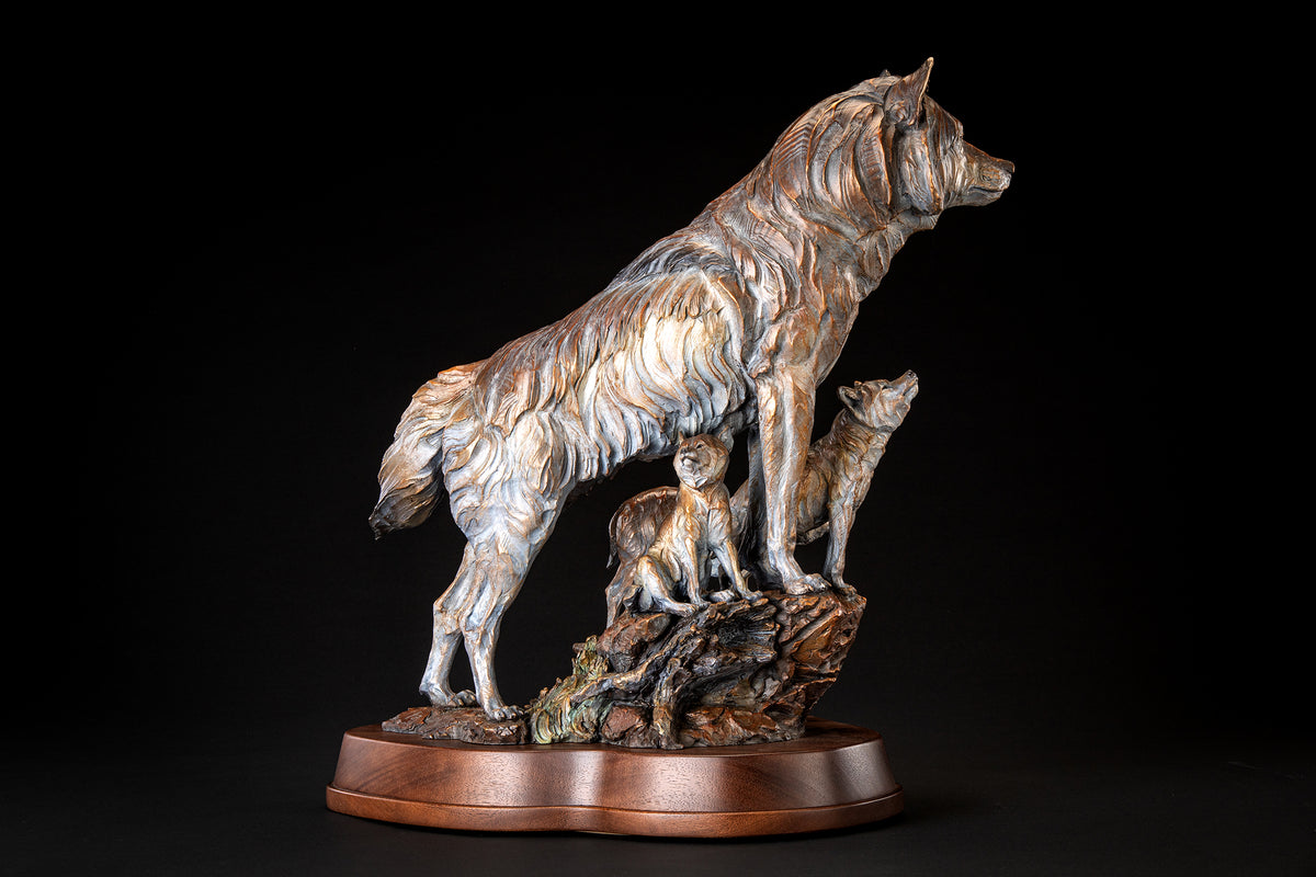 Home on the Horizon (Edition of 35) by Ken Rowe | Bronze | Sage Creek Gallery | Side 2