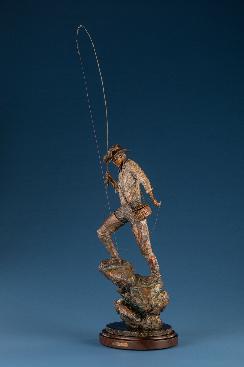 Hooked (Master) (Edition of 35) by Ken Rowe | Bronze | Sage Creek Gallery | Front 1