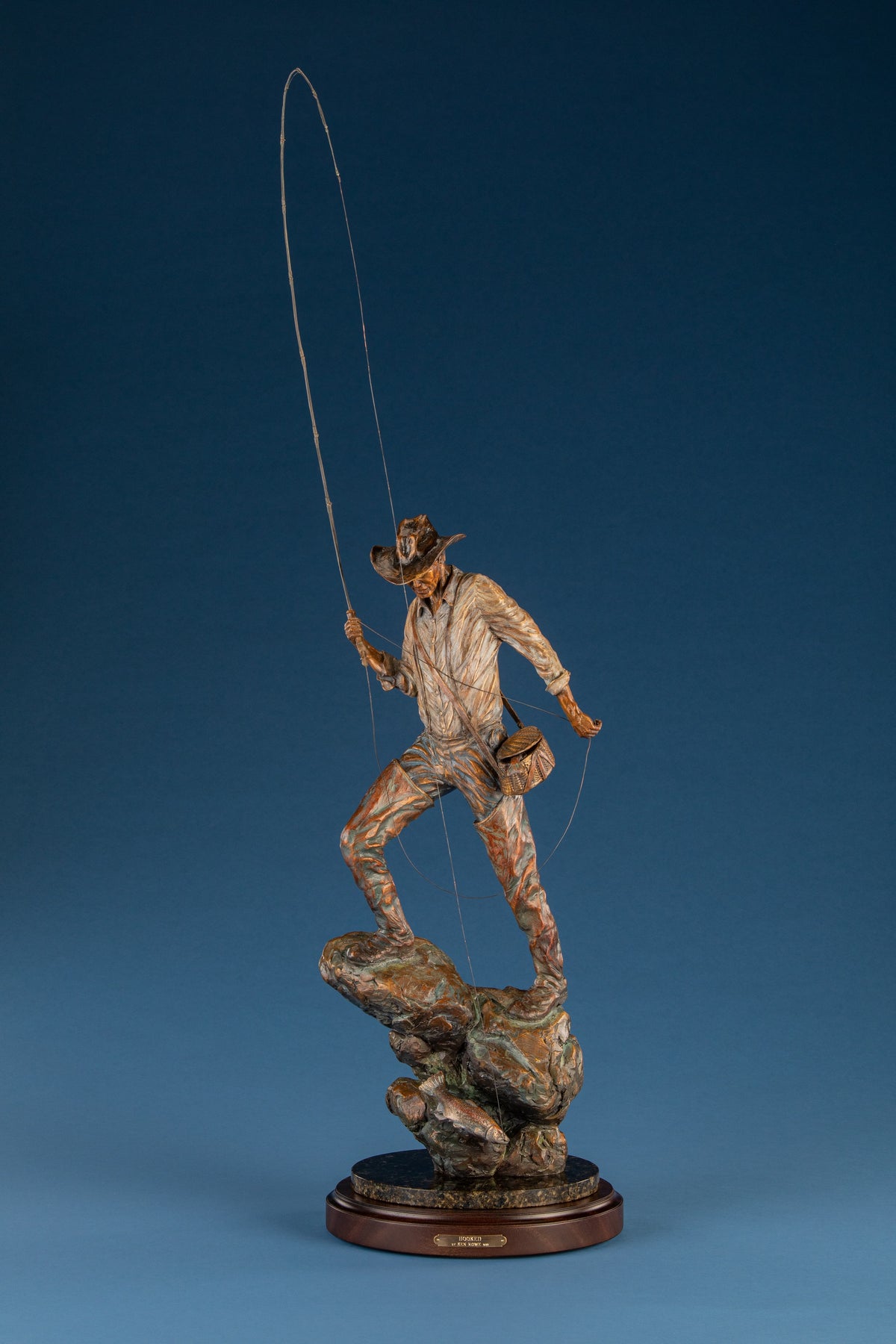 Hooked (Master) (Edition of 35) by Ken Rowe | Bronze | Sage Creek Gallery | Front 2