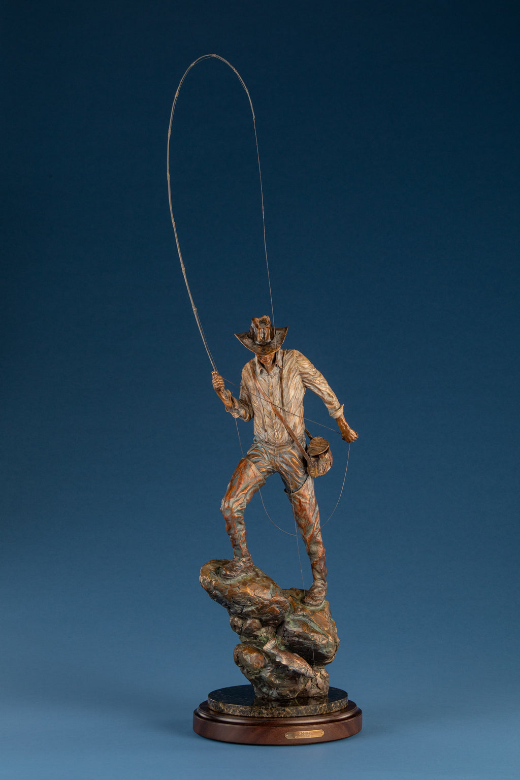 Hooked (Master) (Edition of 35) by Ken Rowe | Bronze | Sage Creek Gallery | Front 3