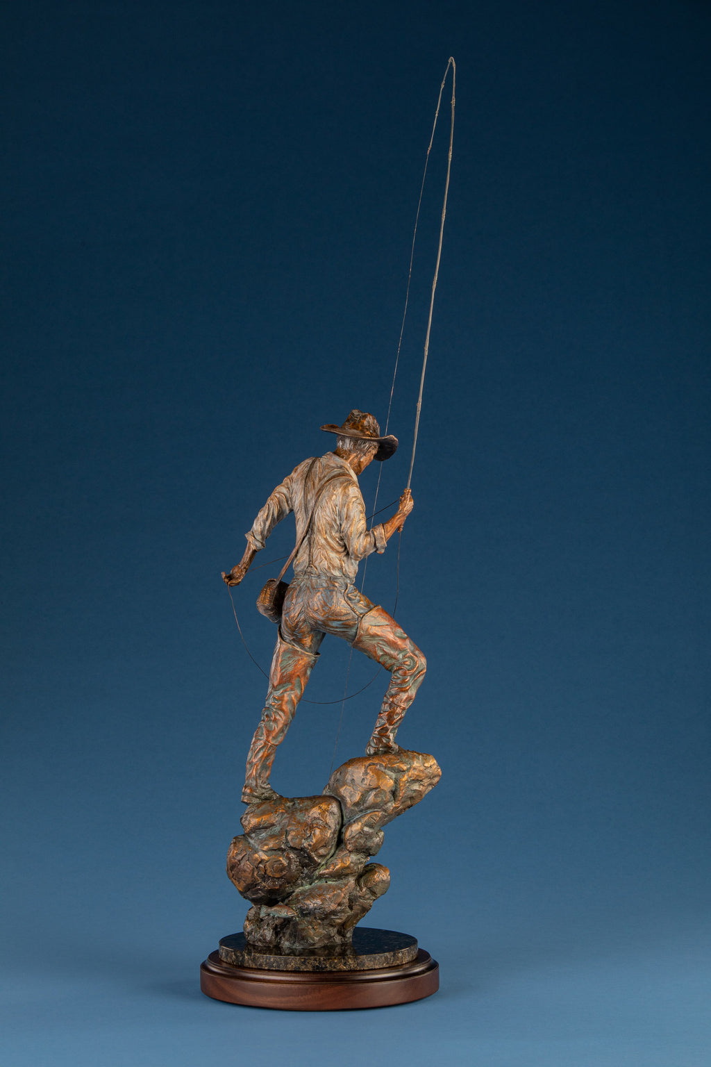 Hooked (Master) (Edition of 35) by Ken Rowe | Bronze | Sage Creek Gallery | Side 1