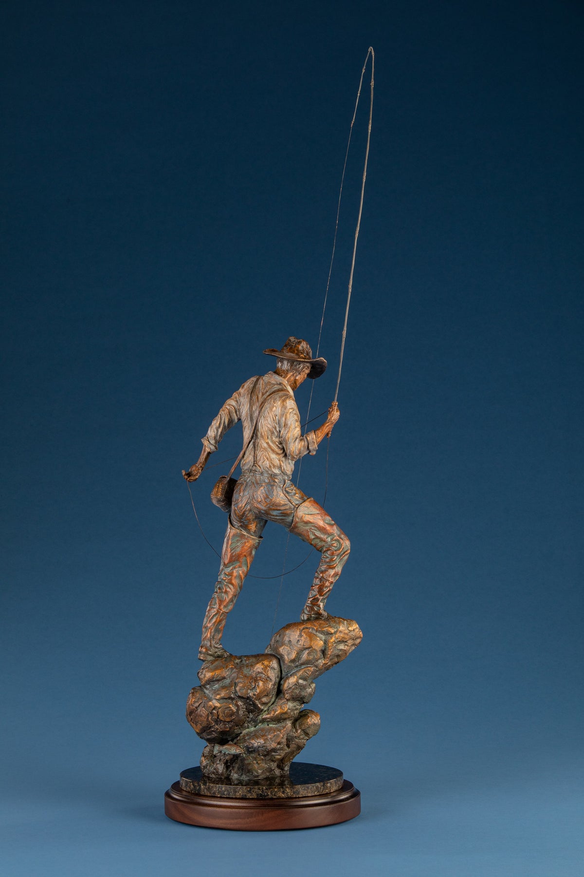 Hooked (Master) (Edition of 35) by Ken Rowe | Bronze | Sage Creek Gallery | Side 1