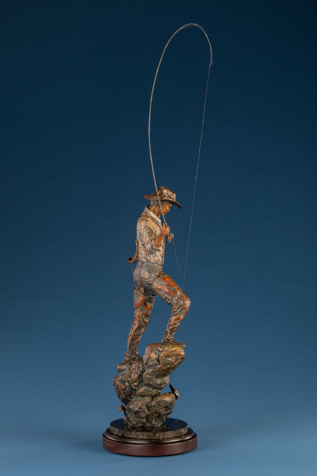 Hooked (Master) (Edition of 35) by Ken Rowe | Bronze | Sage Creek Gallery | Side 2