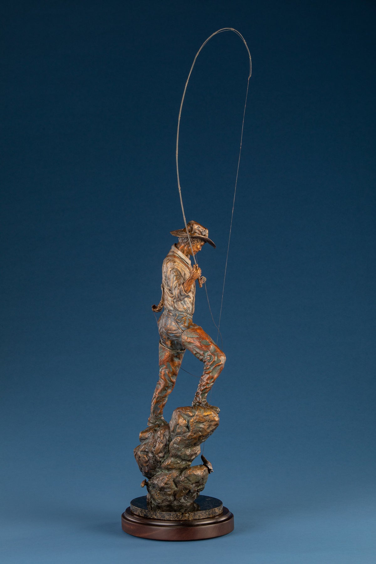 Hooked (Master) (Edition of 35) by Ken Rowe | Bronze | Sage Creek Gallery | Side 2