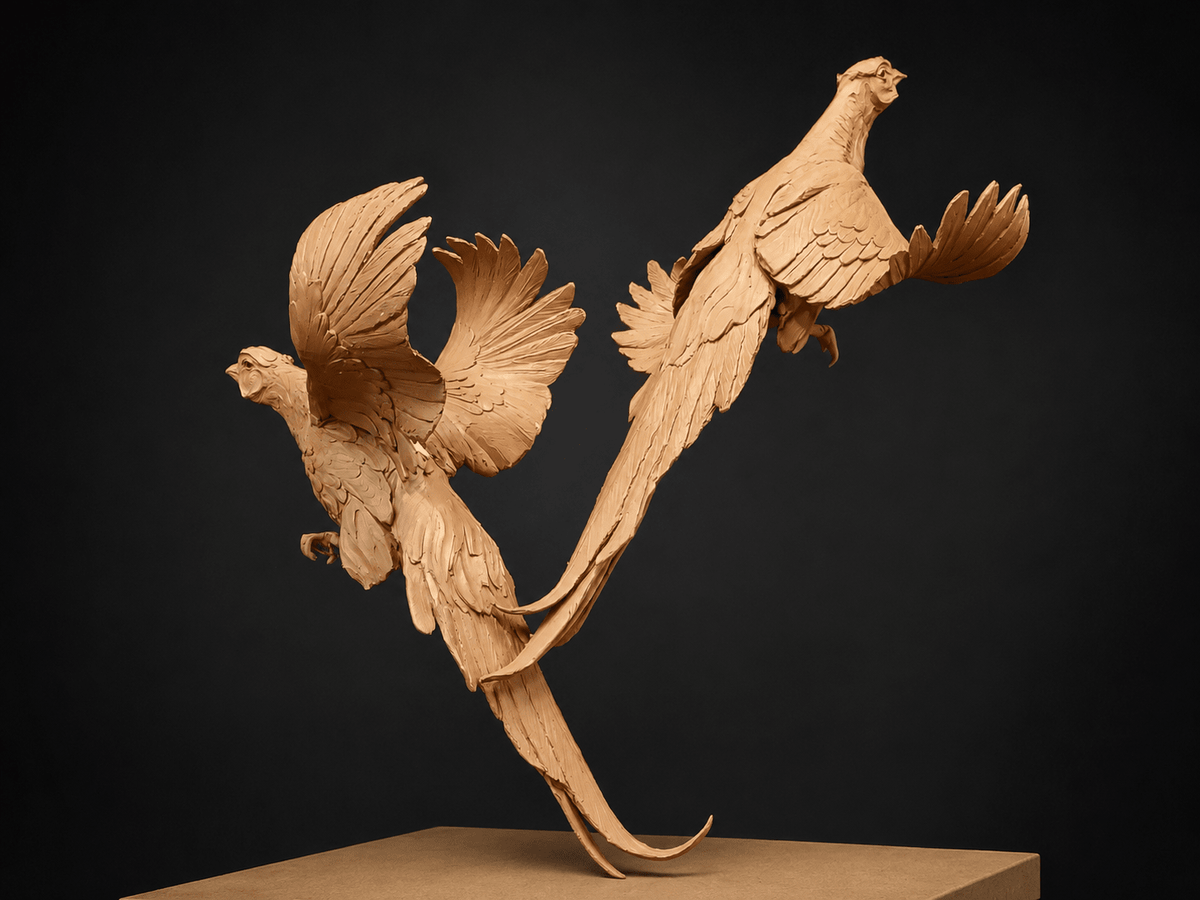 Lift Off (Edition of 35) by Ken Rowe | Bronze | Sage Creek Gallery | Side