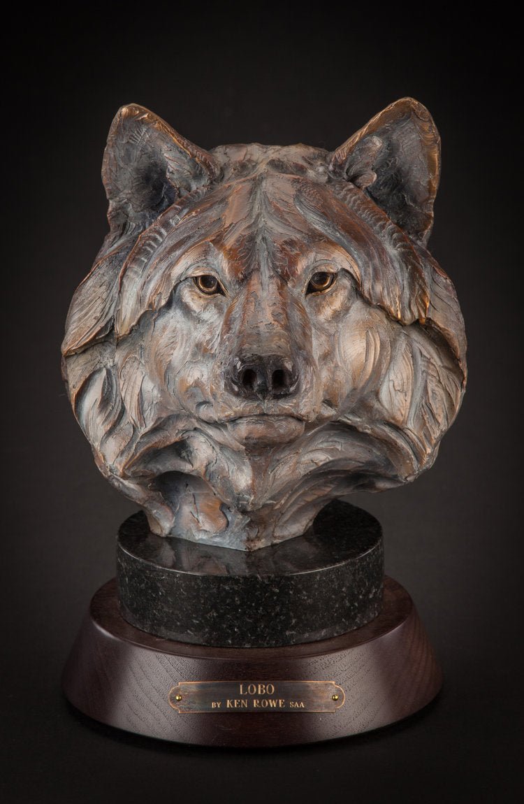 Lobo (Edition of 35) by Ken Rowe | Bronze | Sage Creek Gallery | Front 2