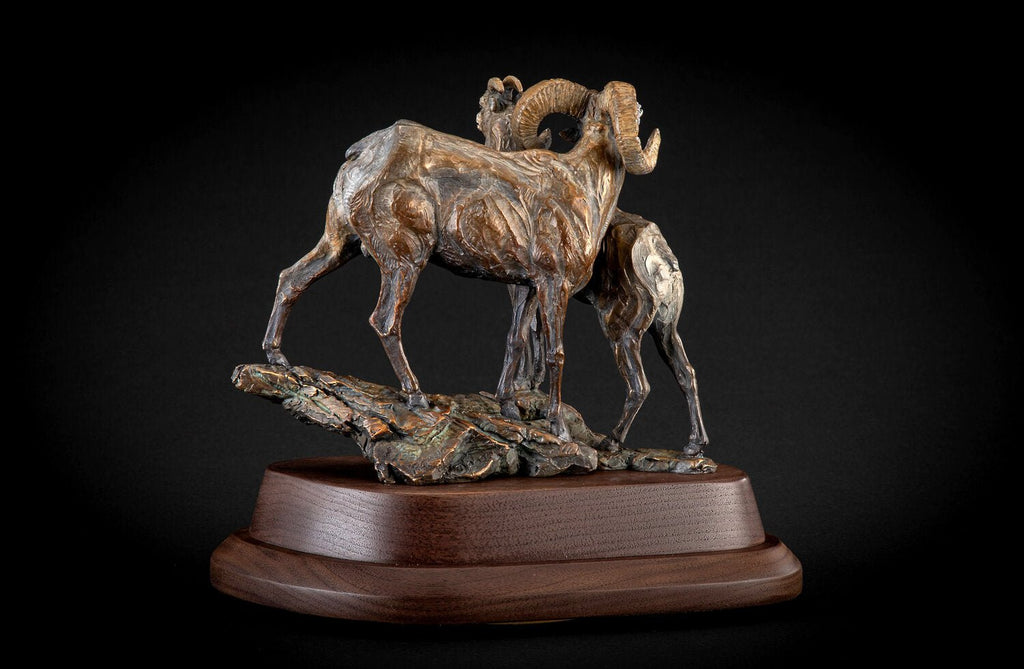 Looking for Ewe (Edition of 35) by Ken Rowe | Bronze | Sage Creek Gallery | Side