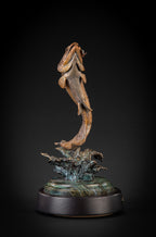 Making Waves (Brown Trout) (Edition of 35) by Ken Rowe | Bronze | Sage Creek Gallery | Up