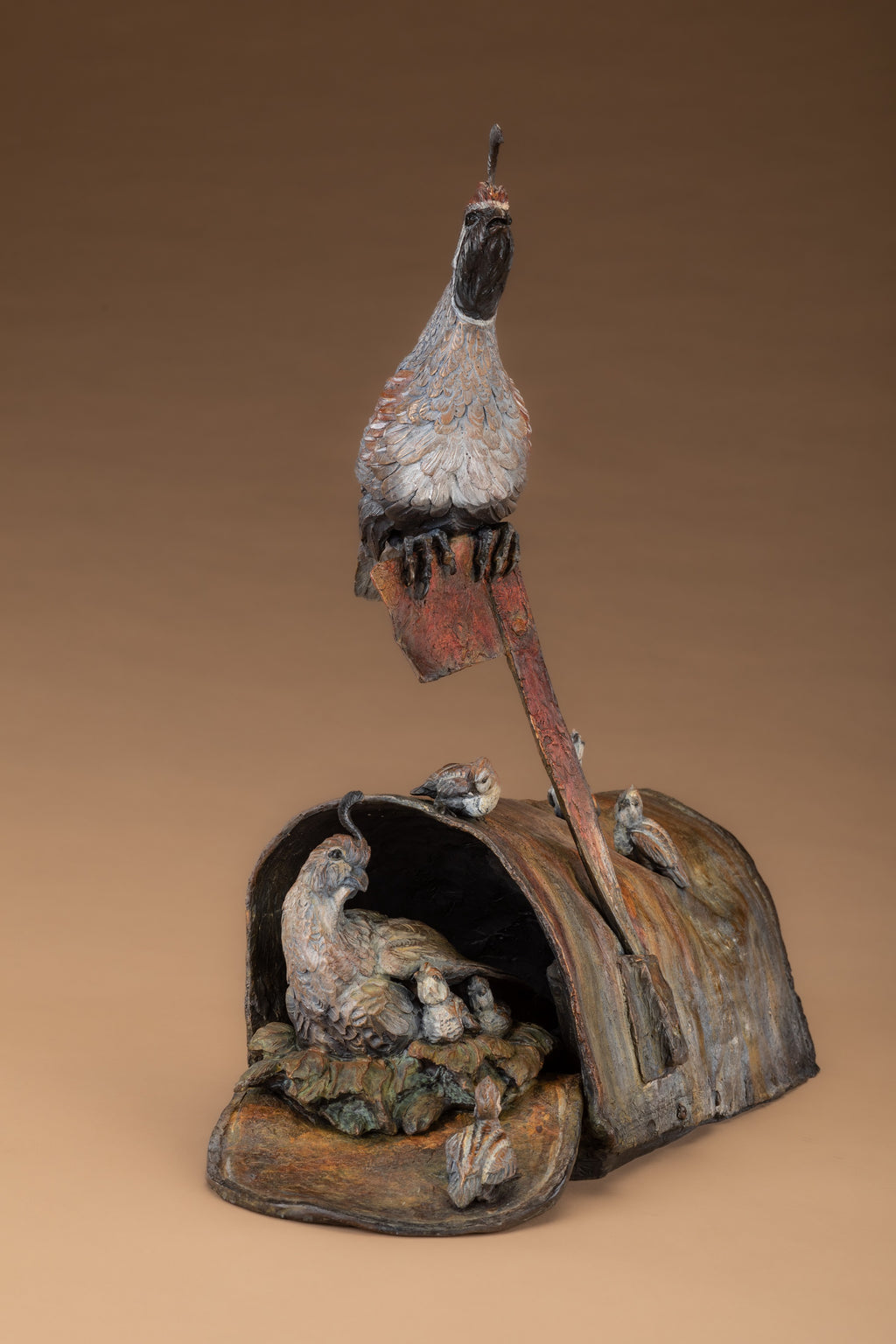 Male Call (Edition of 35) by Ken Rowe | Bronze | Sage Creek Gallery | Front 2
