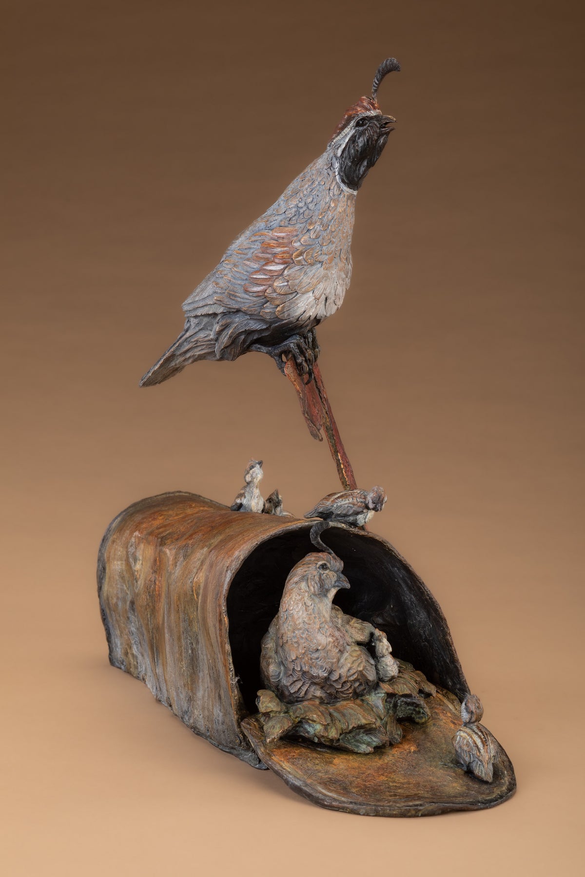 Male Call (Edition of 35) by Ken Rowe | Bronze | Sage Creek Gallery | Side 1