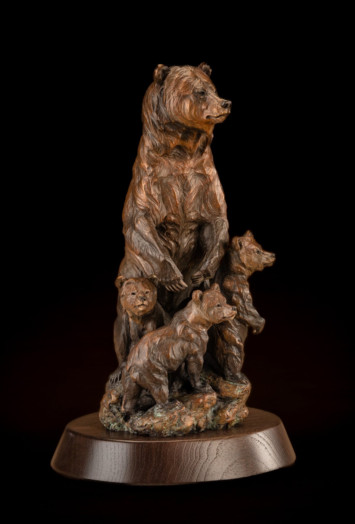 Outstanding Mother 399 Maquette (Edition of 35) by Ken Rowe | Bronze | Sage Creek Gallery | Angle 2