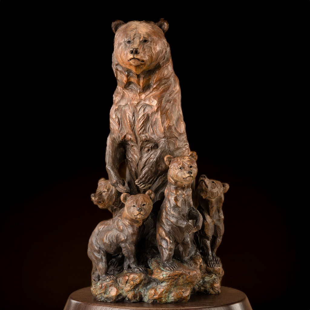 Outstanding Mother 399 Maquette (Edition of 35) by Ken Rowe | Bronze | Sage Creek Gallery | Front 1