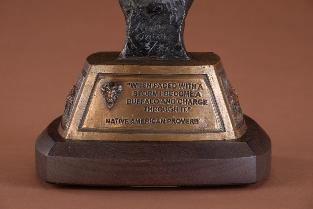 Standing Strong (Edition of 35) by Ken Rowe | Bronze | Sage Creek Gallery | Base