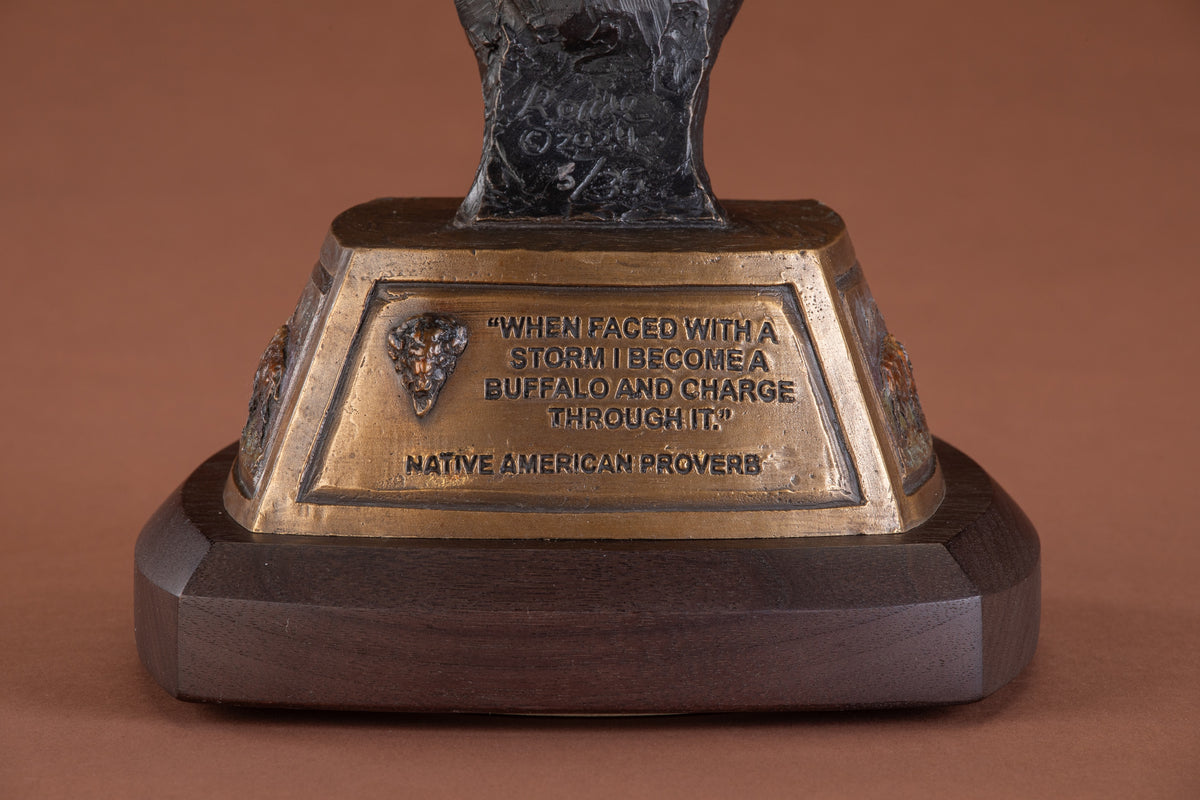 Standing Strong (Edition of 35) by Ken Rowe | Bronze | Sage Creek Gallery | Base