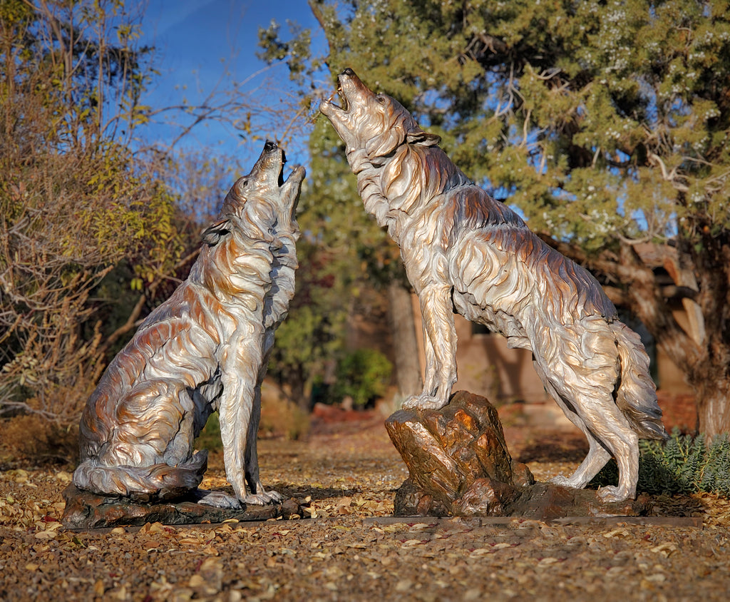 The Howling Wind (Life Size) (Edition of 1 to 8) by Ken Rowe | Bronze | Sage Creek Gallery | Front