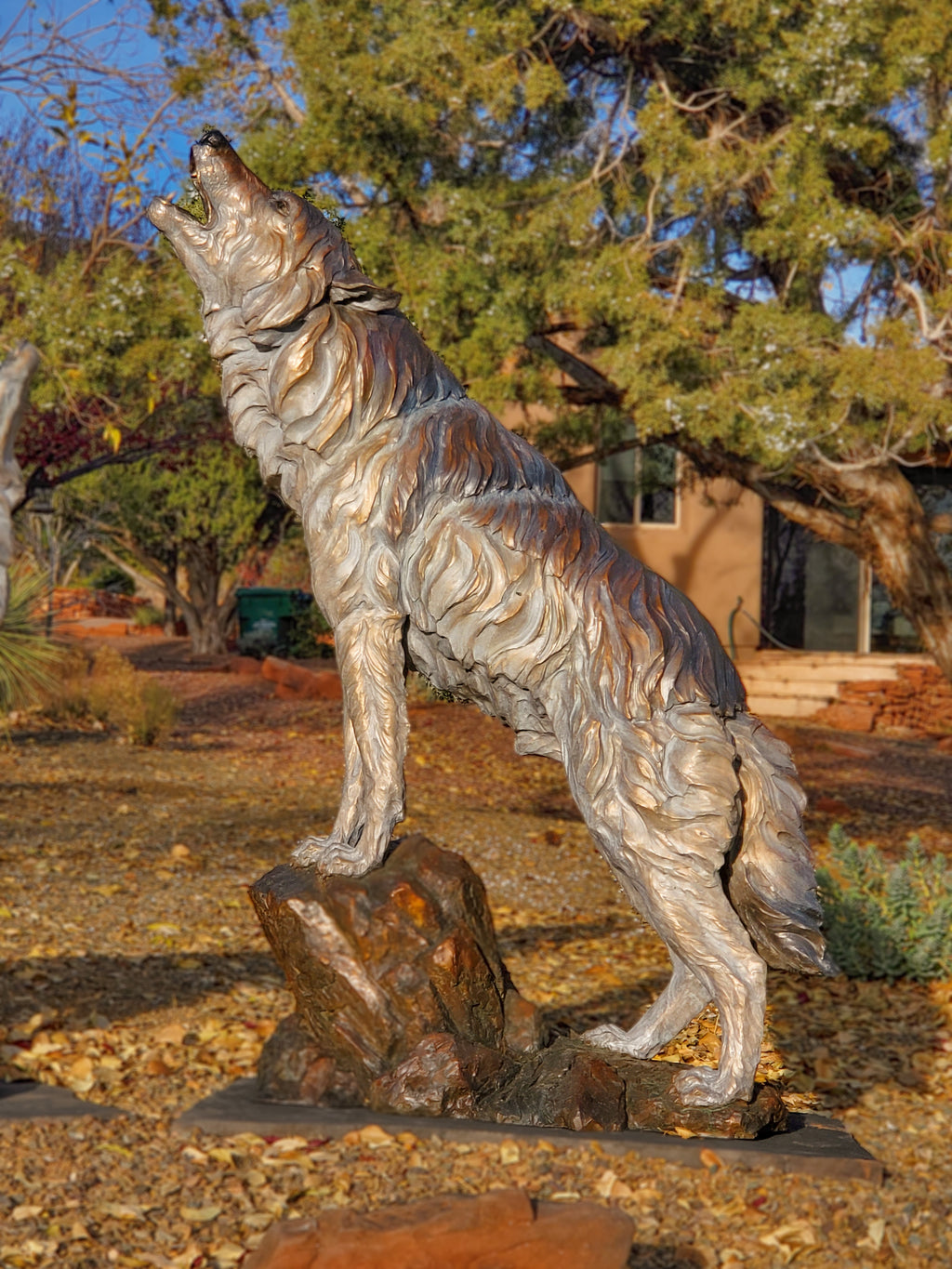 The Howling Wind (Life Size) (Edition of 1 to 8) by Ken Rowe | Bronze | Sage Creek Gallery | Right Far