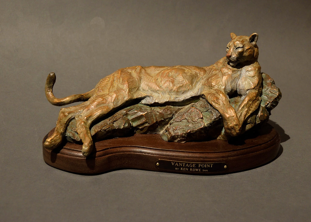 Vantage Point Maquette (Edition of 99) by Ken Rowe | Bronze | Sage Creek Gallery | Side