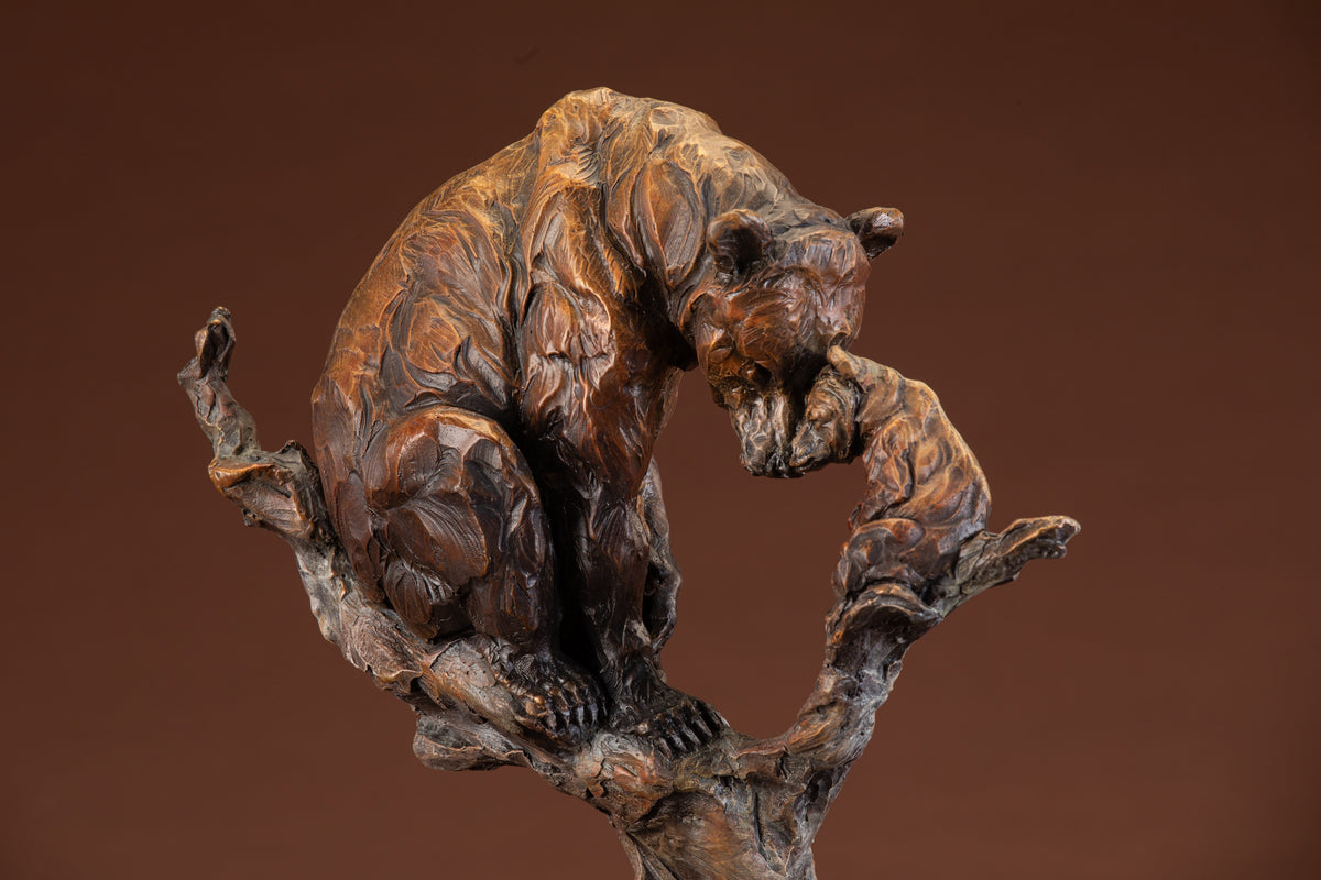 Wild at Heart Maquette (Edition of 99) by Ken Rowe | Bronze | Sage Creek Gallery | Close Up 1