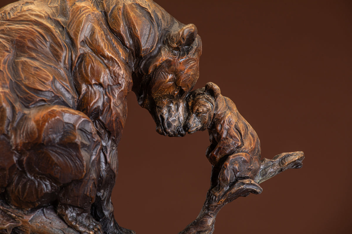 Wild at Heart Maquette (Edition of 99) by Ken Rowe | Bronze | Sage Creek Gallery | Close Up 3