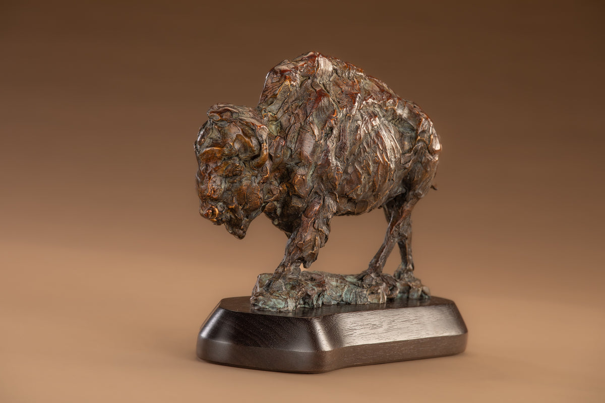 Yellowstone (Edition of 18) by Ken Rowe | Bronze | Sage Creek Gallery | Angle 