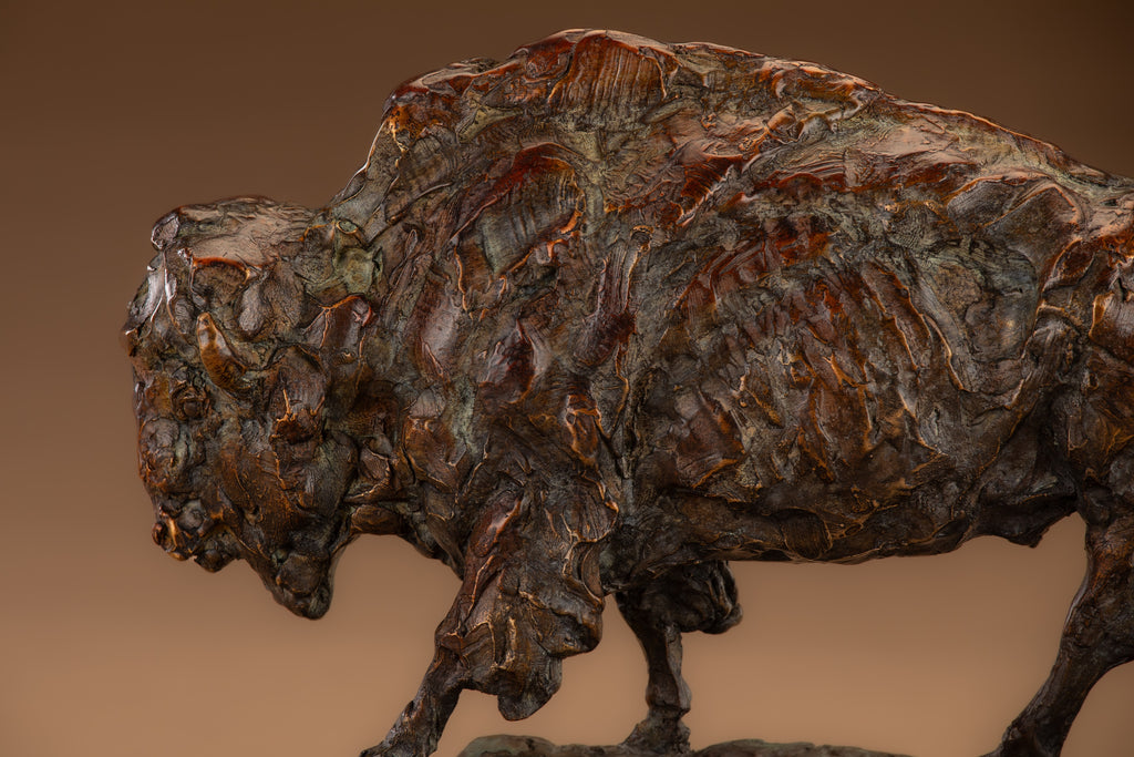 Yellowstone (Edition of 18) by Ken Rowe | Bronze | Sage Creek Gallery | Close Up 