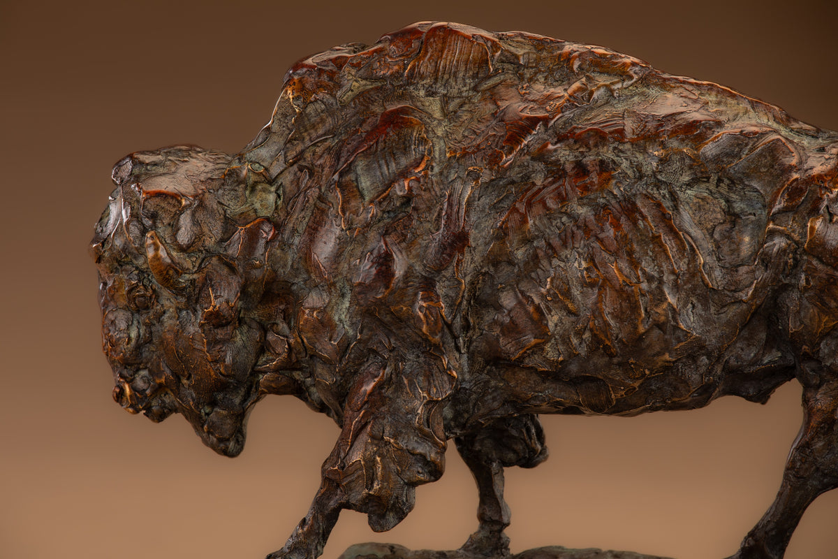 Yellowstone (Edition of 18) by Ken Rowe | Bronze | Sage Creek Gallery | Close Up 