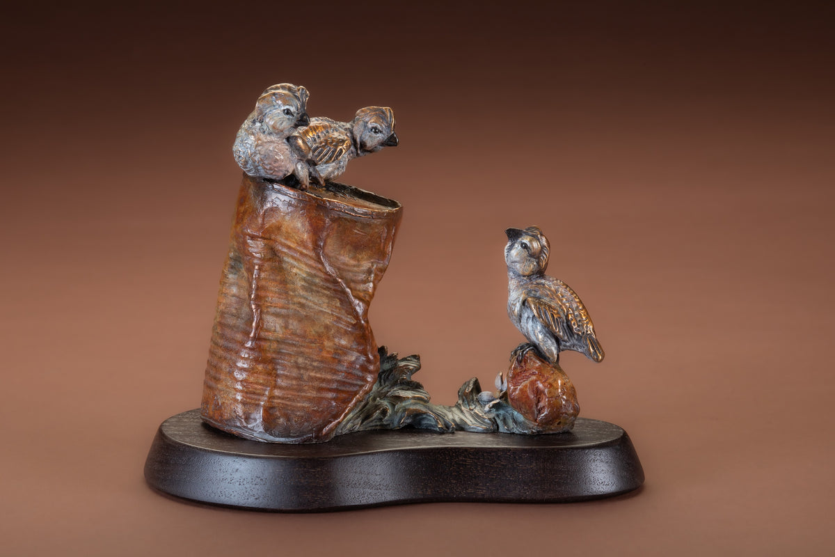 You Can Do It (Edition of 99) by Ken Rowe | Bronze | Sage Creek Gallery | Front