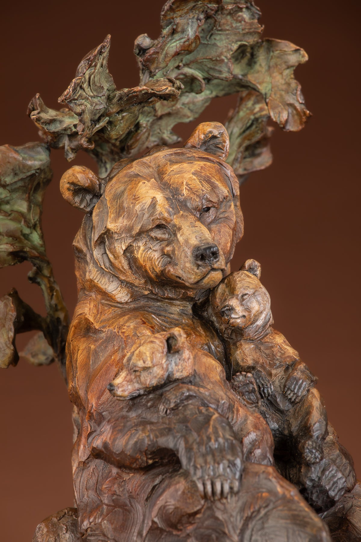 Family Tree (Edition of 35) by Ken Rowe | Bronze | Sage Creek Gallery | Close Up 1