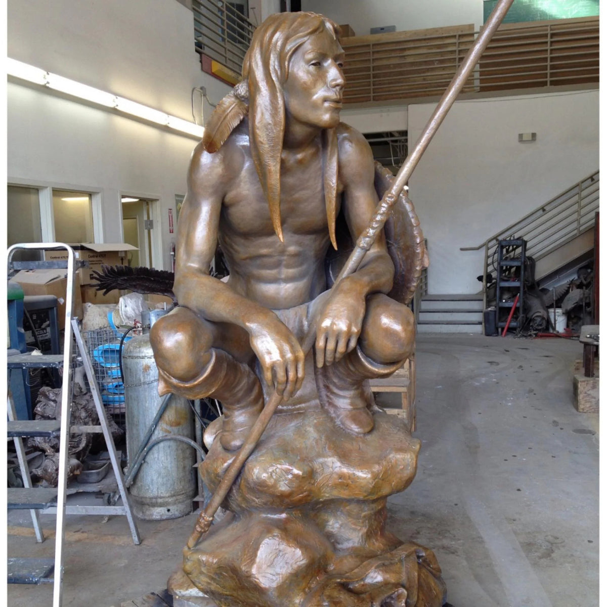 Watchman (Edition of 8) by Lincoln Fox | Bronze | Sage Creek Gallery | Front