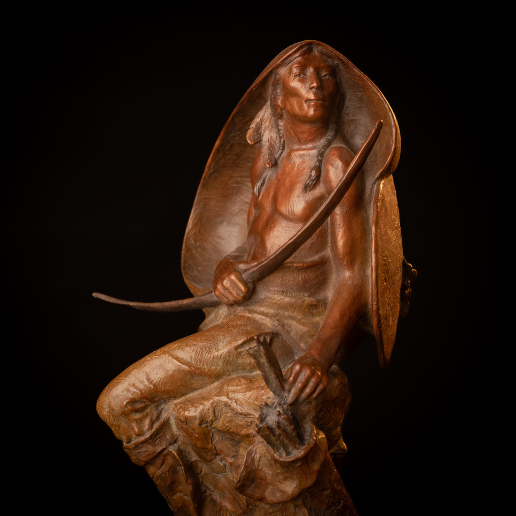 Wind in the Willows (Edition of 75) by Lincoln Fox | Bronze | Sage Creek Gallery | Side Front