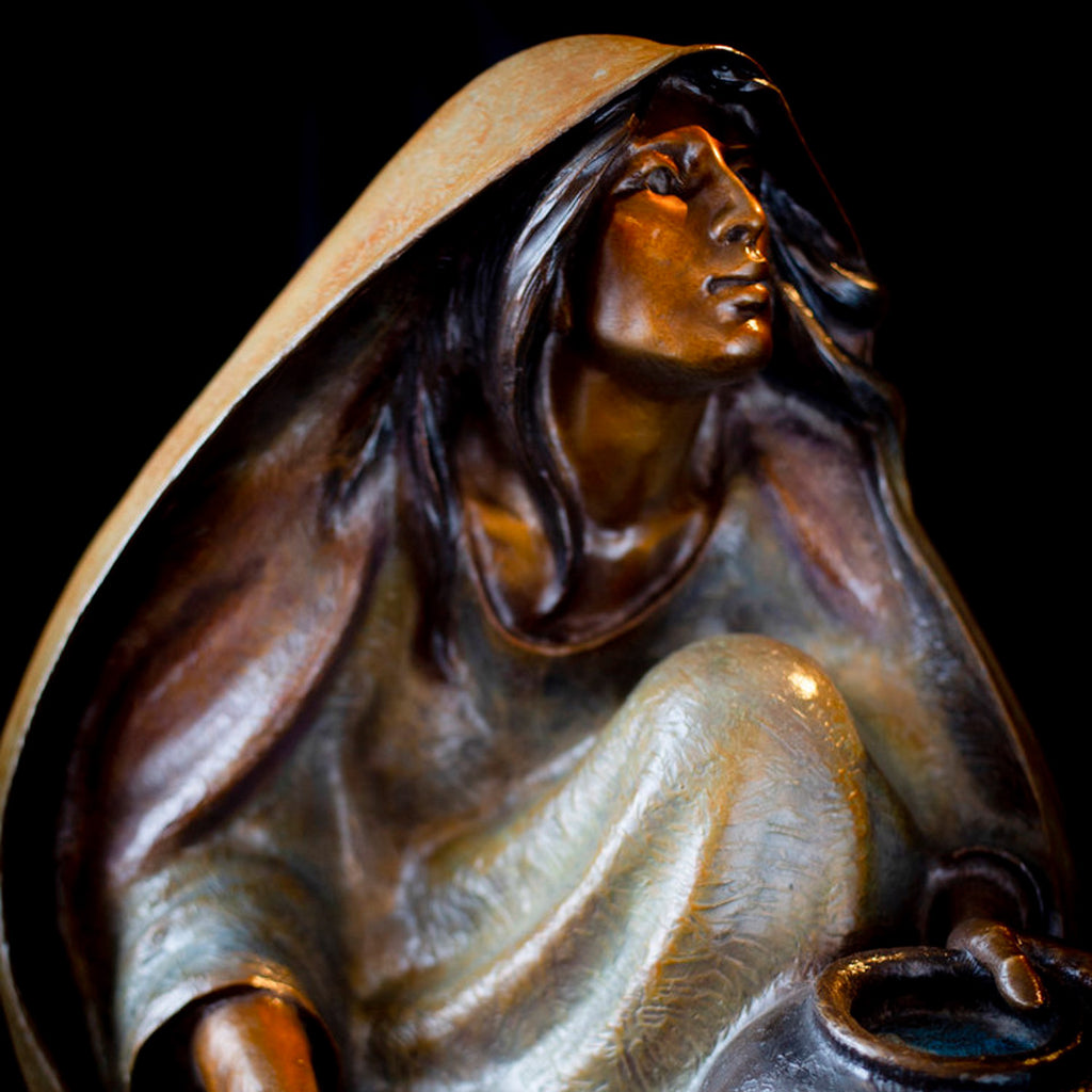 Windsong (Fountain, Edition of 75) by Lincoln Fox | Bronze | Sage Creek Gallery | closeup 2