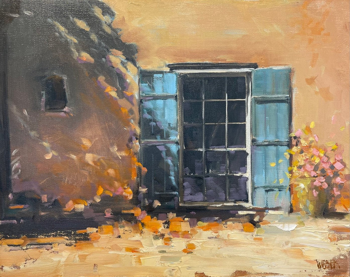 Blue Shutters | Donald Weber | Oil | Sage Creek Gallery