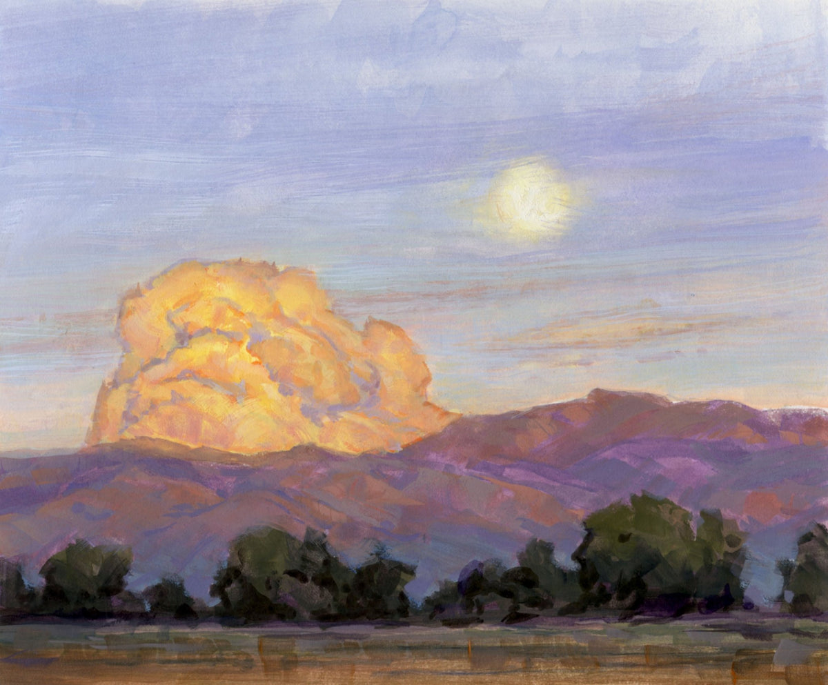 Risings over the Sandias | Cecilia Robertson | Gouache | Sage Creek Gallery