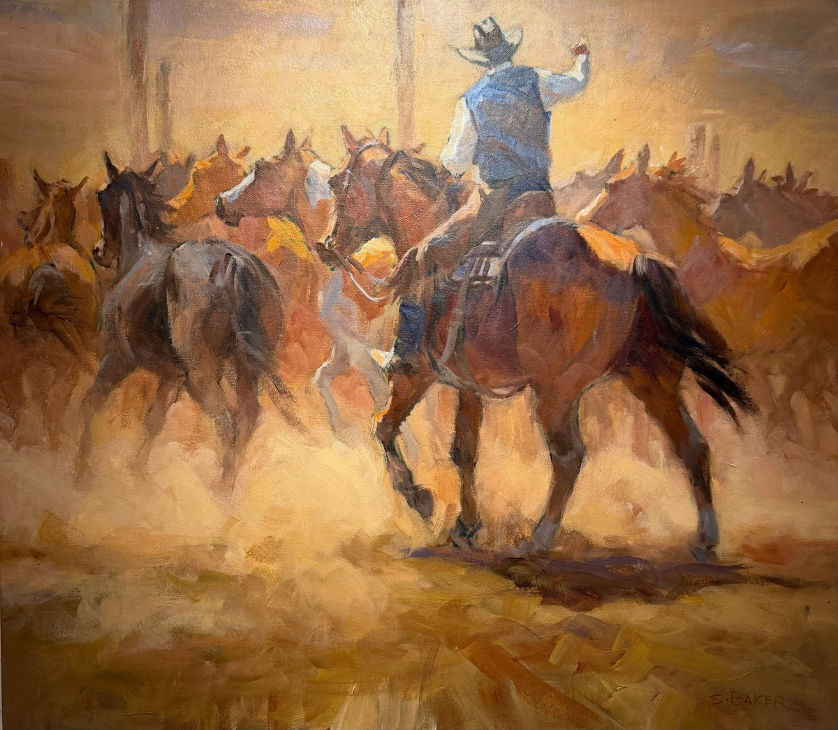 Roundup | Suzanne Baker | Acrylic | Sage Creek Gallery