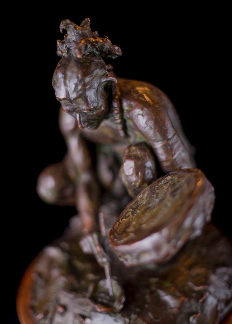 Cheyenne Drum Painter (Edition of 30) by Scott Rogers | Bronze | Sage Creek Gallery | Image 2