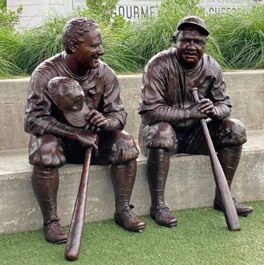 Babe Ruth & Lou Gehrig Monument (Edition of 10) by Scott Rogers | Bronze | Sage Creek Gallery