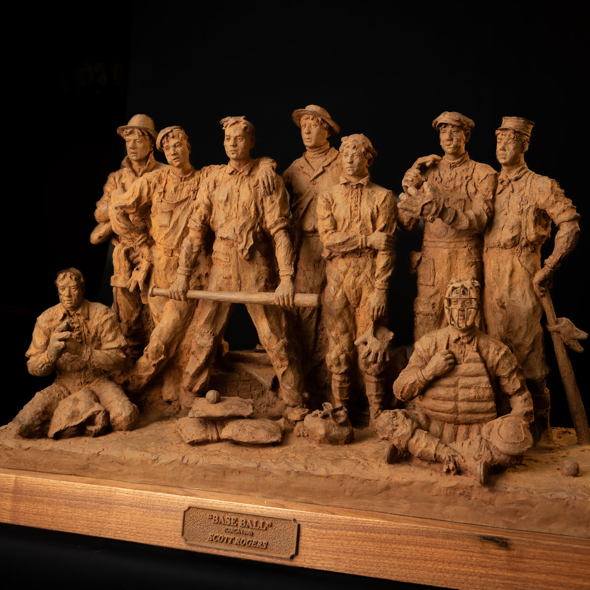 Base Ball, Circa 1890 (Edition of 50) by Scott Rogers | Bronze | Sage Creek Gallery | Image 11