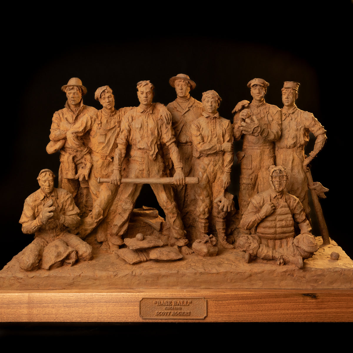Base Ball, Circa 1890 (Edition of 50) by Scott Rogers | Bronze | Sage Creek Gallery | Image 7