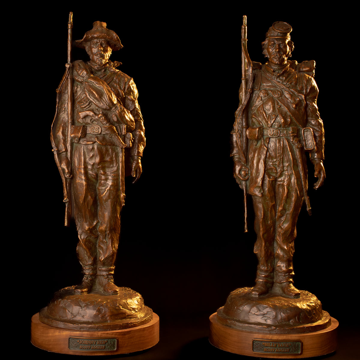 Billy Yank/Johnny Reb (Set) (Edition of 30) by Scott Rogers | Bronze | Sage Creek Gallery | Image 10