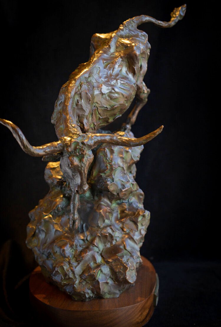 Cagey, Mean and Onry (Edition of 30) by Scott Rogers | Bronze | Sage Creek Gallery | Image 2