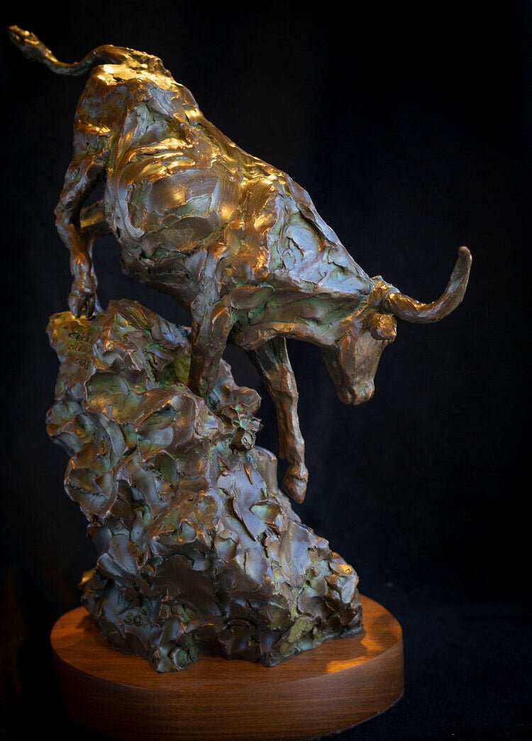 Cagey, Mean and Onry (Edition of 30) by Scott Rogers | Bronze | Sage Creek Gallery | Image 3