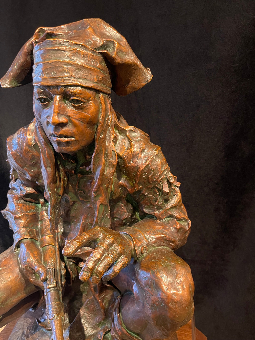 Chiricahua Apache (Table Top) (Edition of 10) by Scott Rogers | Bronze | Sage Creek Gallery | Image 3