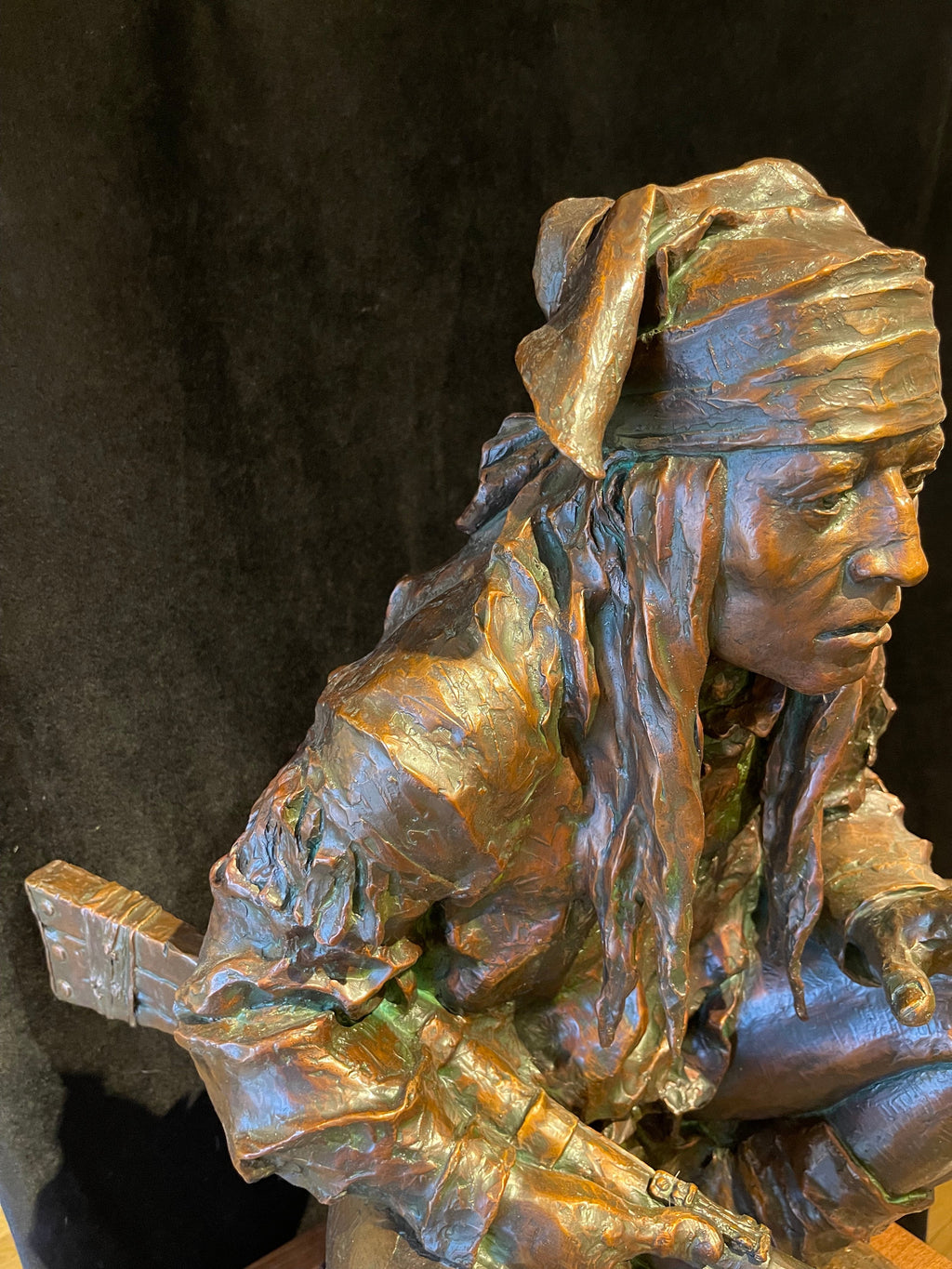 Chiricahua Apache (Table Top) (Edition of 10) by Scott Rogers | Bronze | Sage Creek Gallery | Image 4