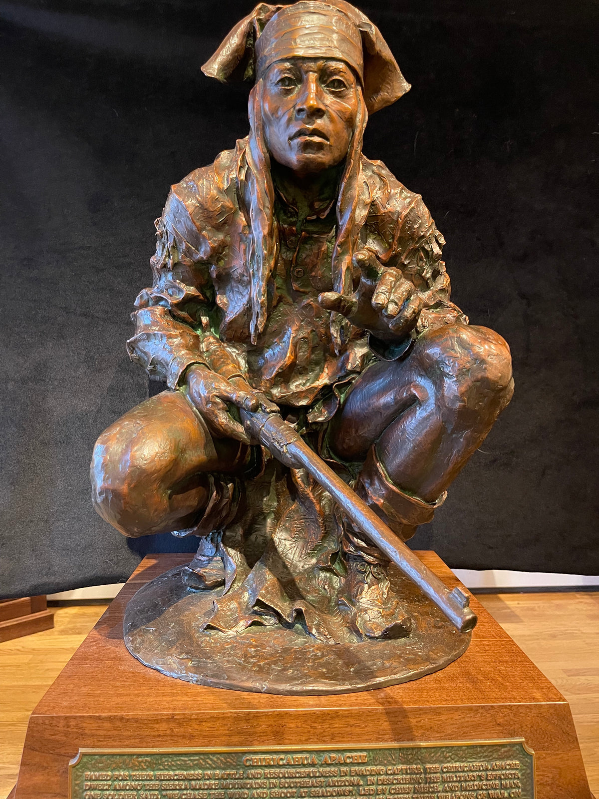 Chiricahua Apache (Table Top) (Edition of 10) by Scott Rogers | Bronze | Sage Creek Gallery | Image 5