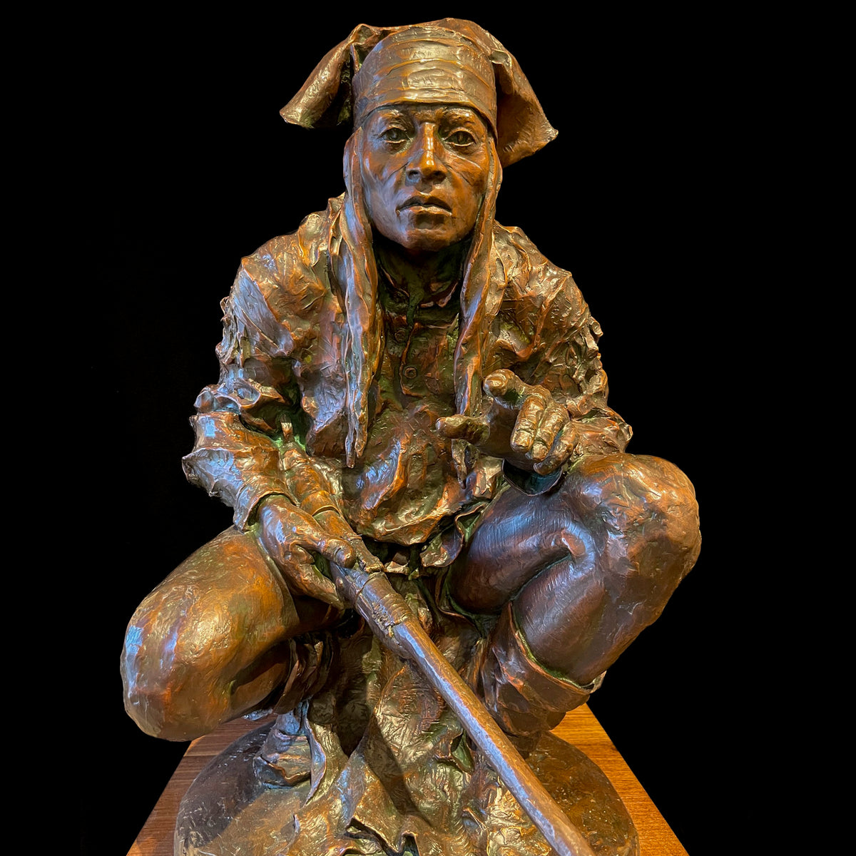 Chiricahua Apache (Table Top) (Edition of 10) by Scott Rogers | Bronze | Sage Creek Gallery