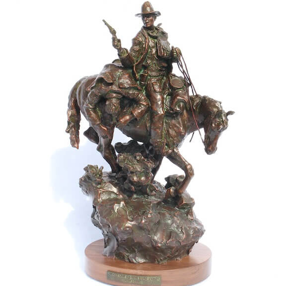 From Out of the Badlands (Edition of 30) by Scott Rogers | Bronze | Sage Creek Gallery | Image 1