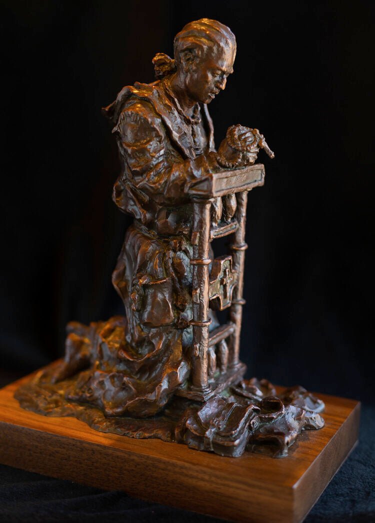 Give Us This Day... (Edition of 30) by Scott Rogers | Bronze | Sage Creek Gallery | Image 2