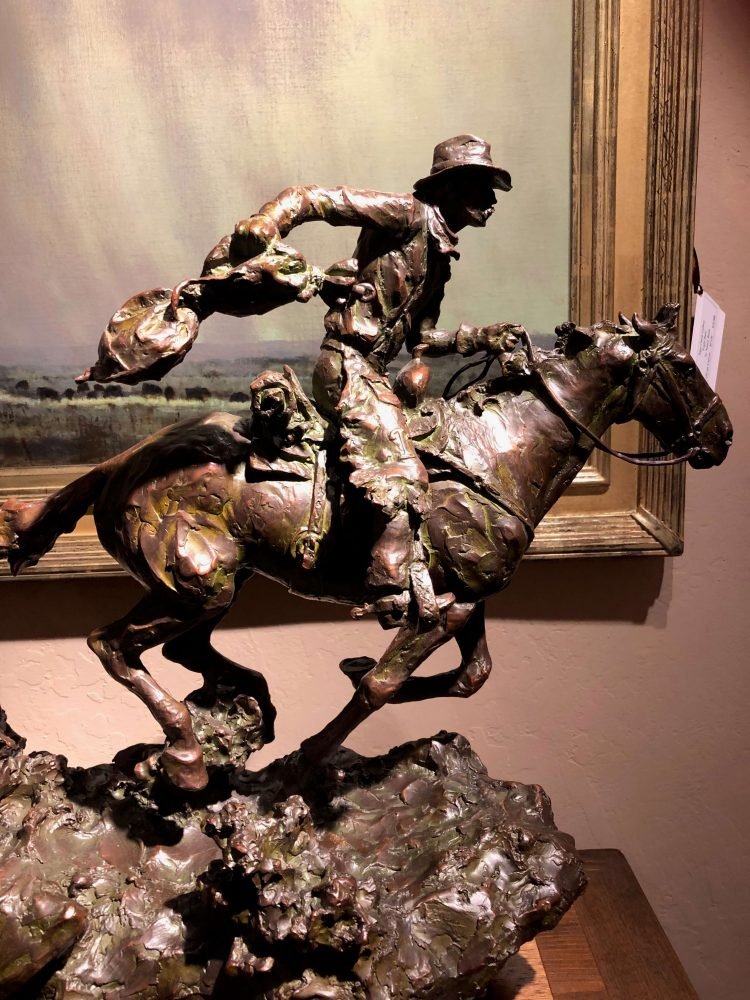 Hashknife Pony Express (Edition of 30) by Scott Rogers | Bronze | Sage Creek Gallery | Image 3