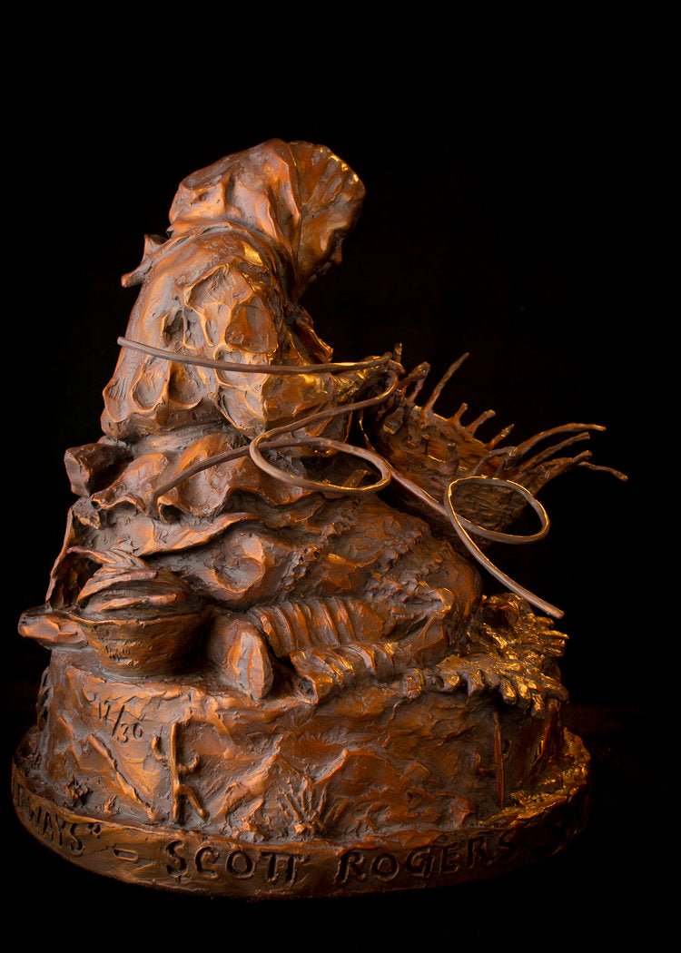 Her Hands Knew the Old Ways (Edition of 30) by Scott Rogers | Bronze | Sage Creek Gallery | Image 2