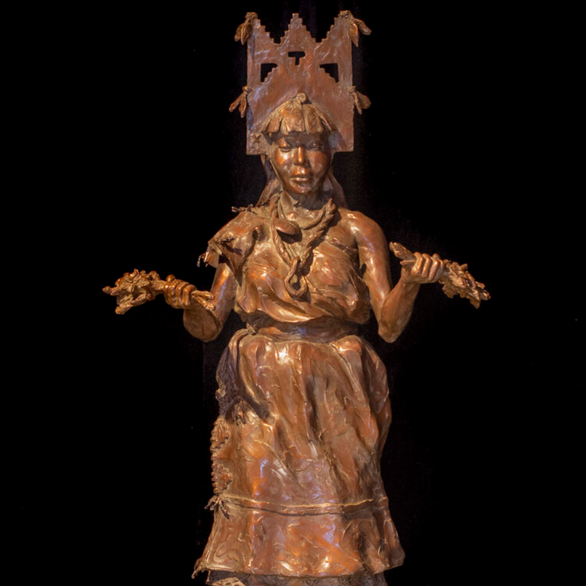 KeWa Corn Maiden (Edition of 30) by Scott Rogers | Bronze | Sage Creek Gallery | Image 1